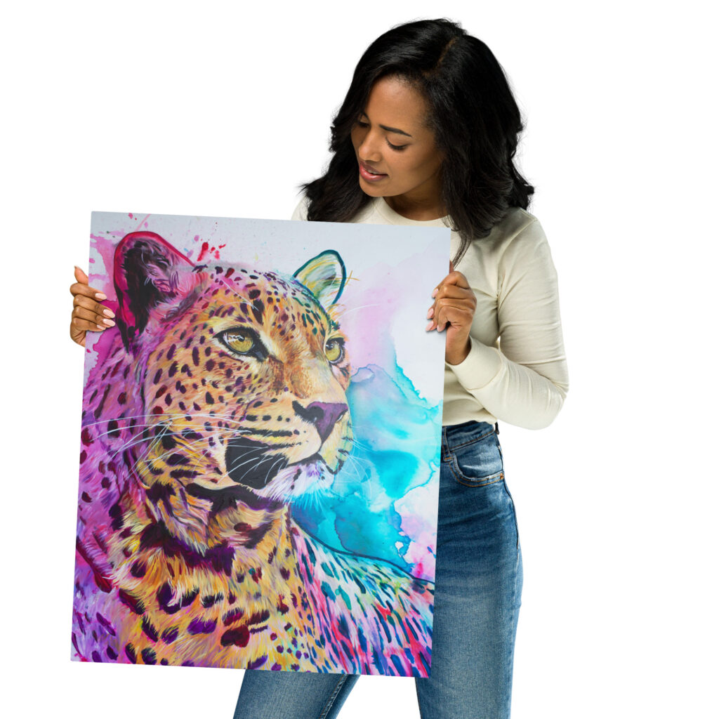 Metal prints Leopard