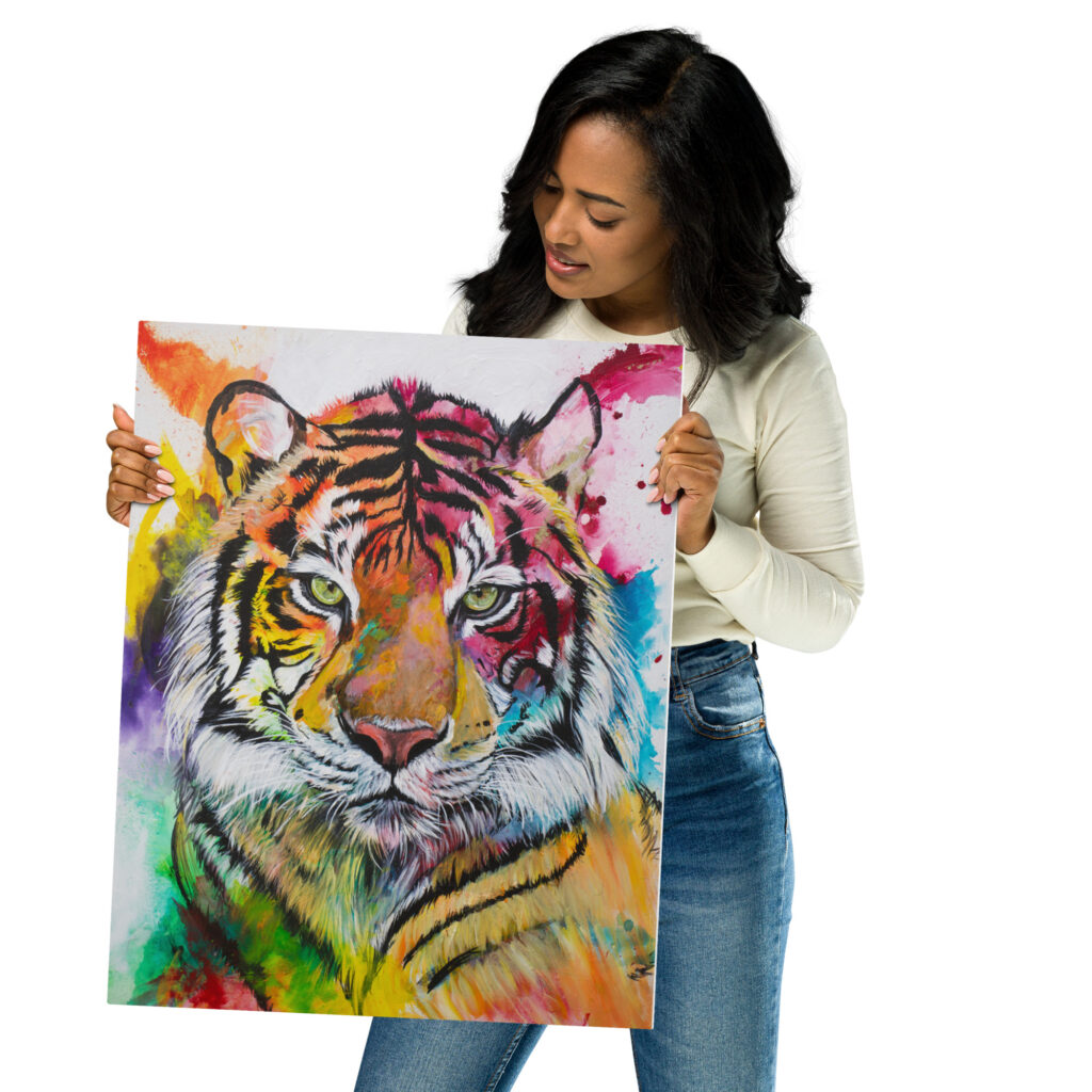 Metal prints Tiger